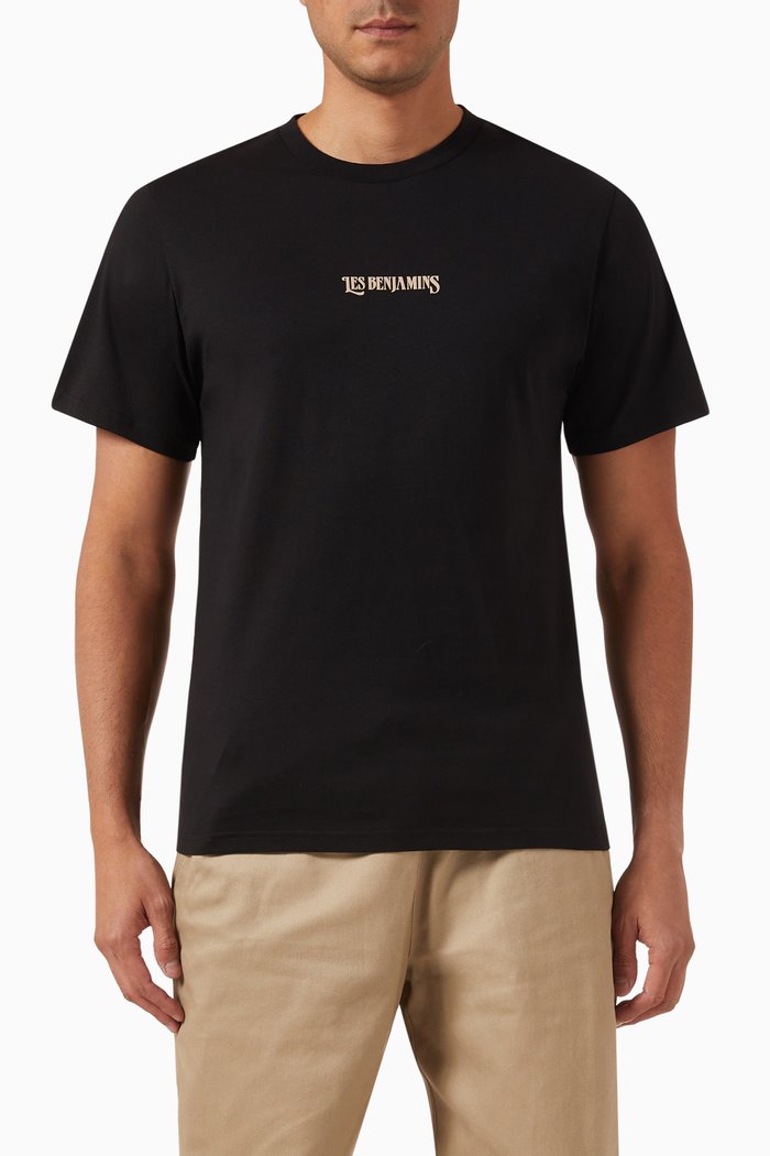 Oversized T-shirt in Cotton Jersey, Black