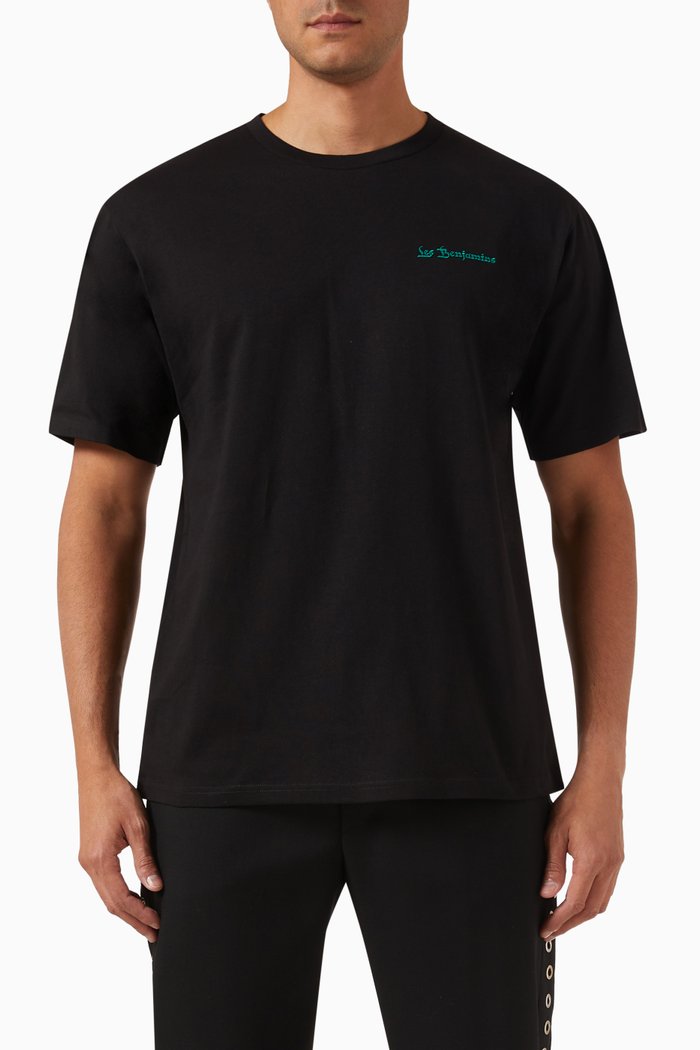 

Oversized T-shirt in Cotton Jersey, Black