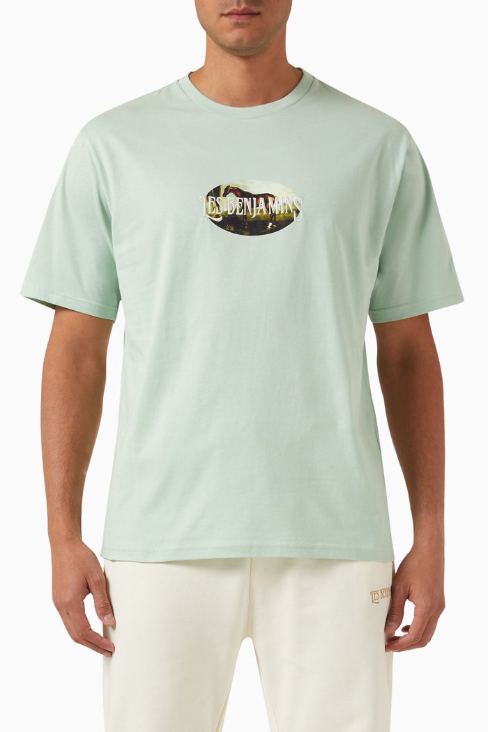 

Oversized T-shirt in Cotton Jersey, Green