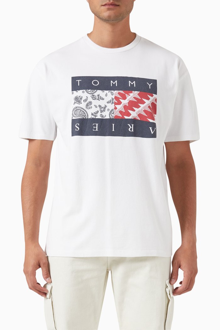 

x Aries Bandana T-shirt in Cotton, White