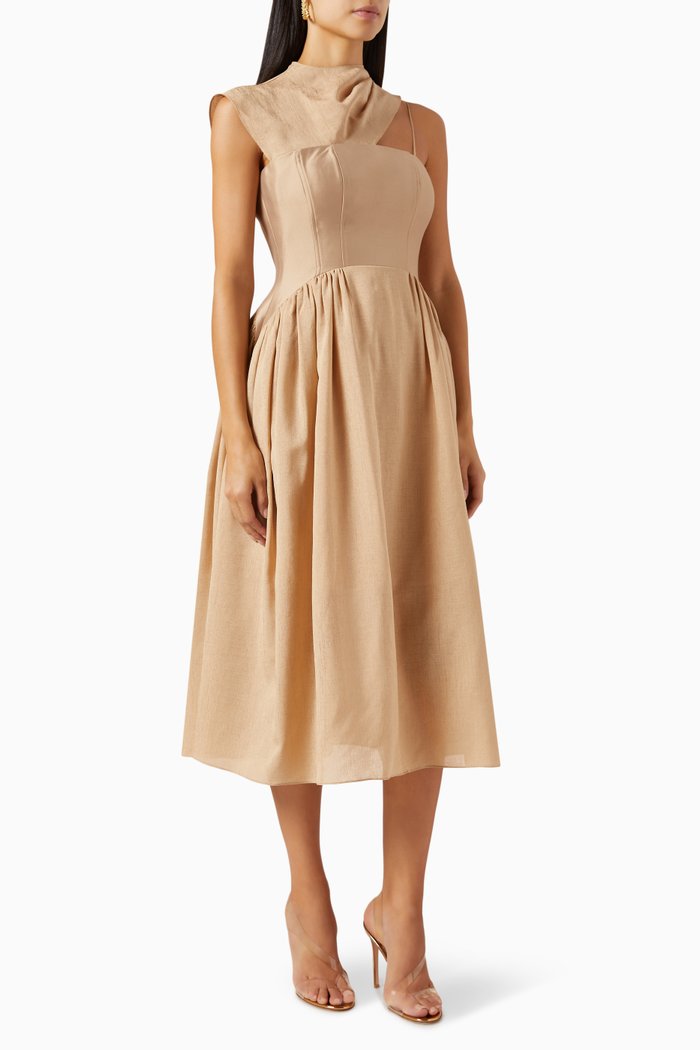 

Malia Midi Dress in Floss, Neutral