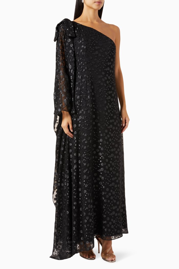 

One-shoulder Dress, Black