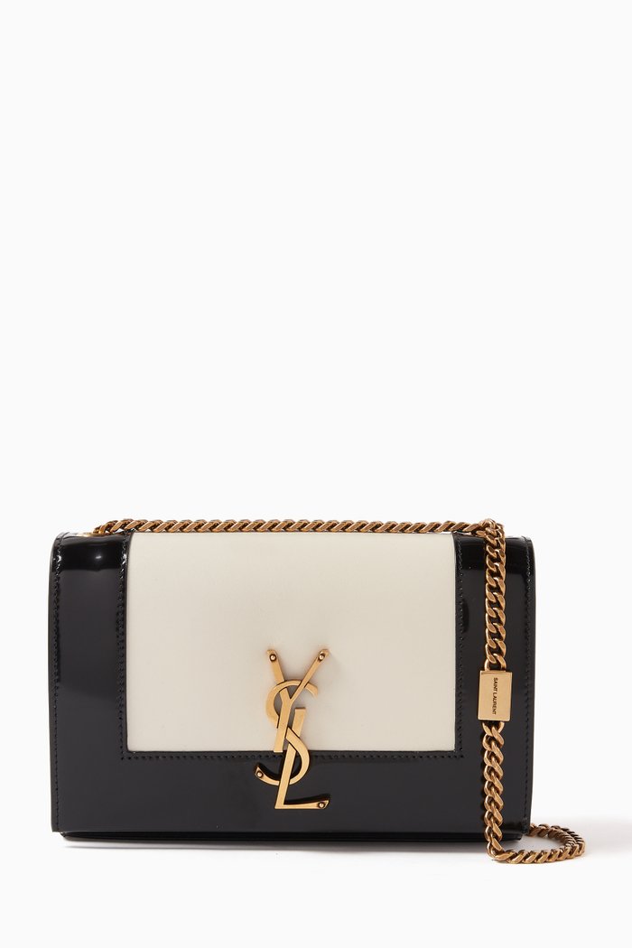 

Small Kate Bag in Smooth & Shiny Leather, White