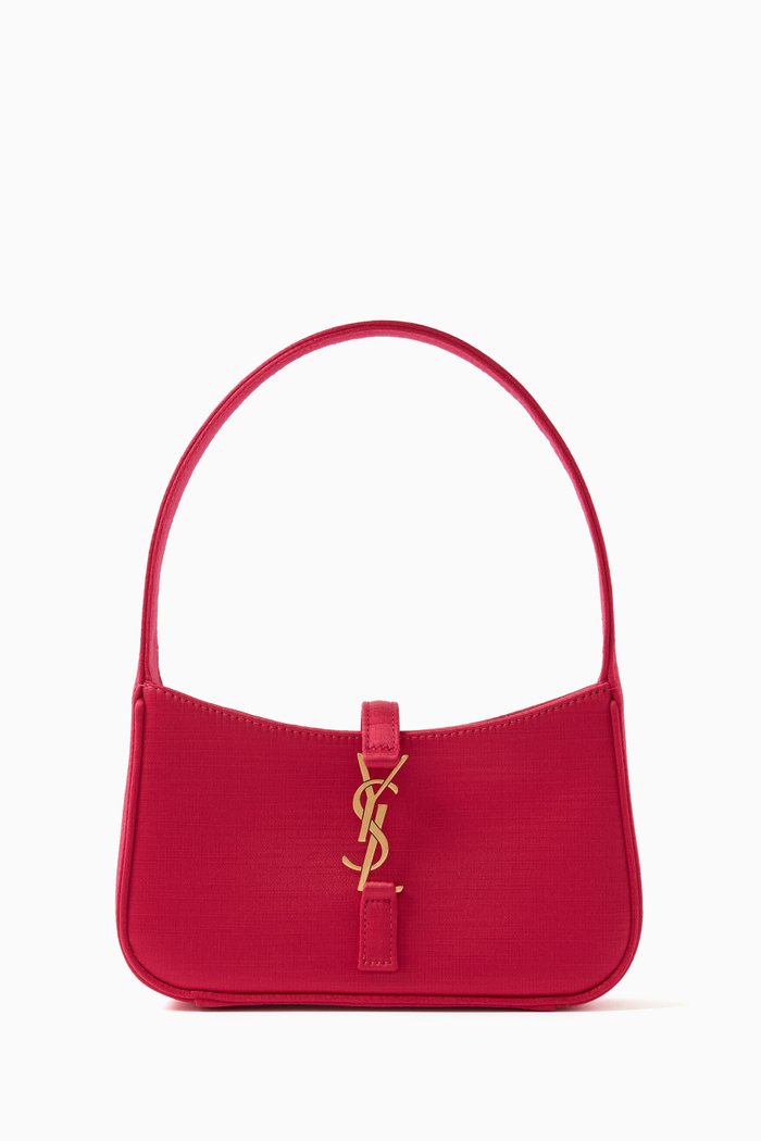 

Mini Le 5 à 7 Hobo Bag in Satin, Pink