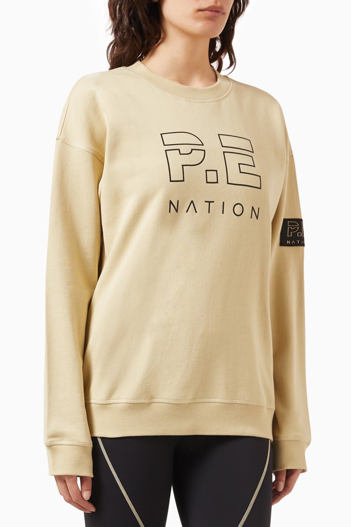 

Heads Up Sweatshirt in Organic Cotton-fleece, Neutral