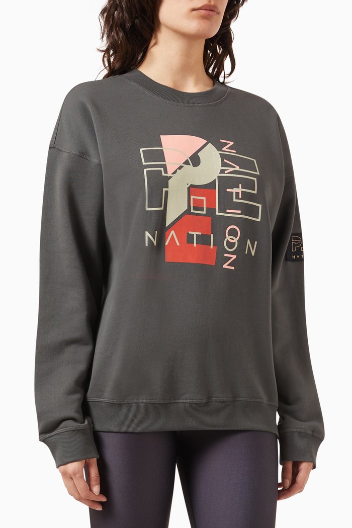 

Heritage Sweatshirt in Organic Cotton-fleece, Grey