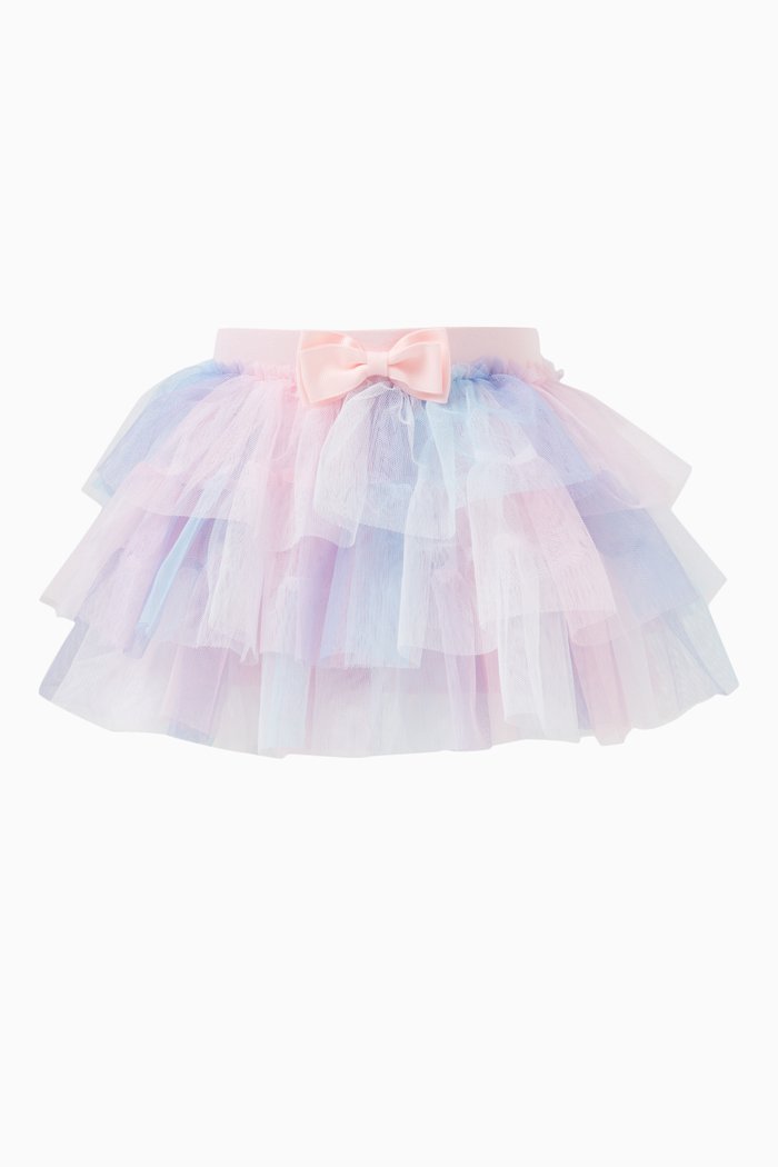 

Pip Volume Ruffle Skirt in Polyester, Multicolour