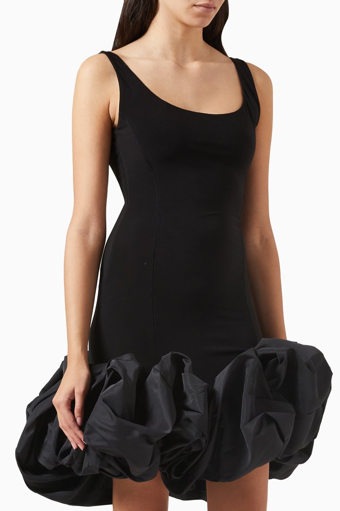 

Lily Tank Mini Dress in Stretch-jersey, Black