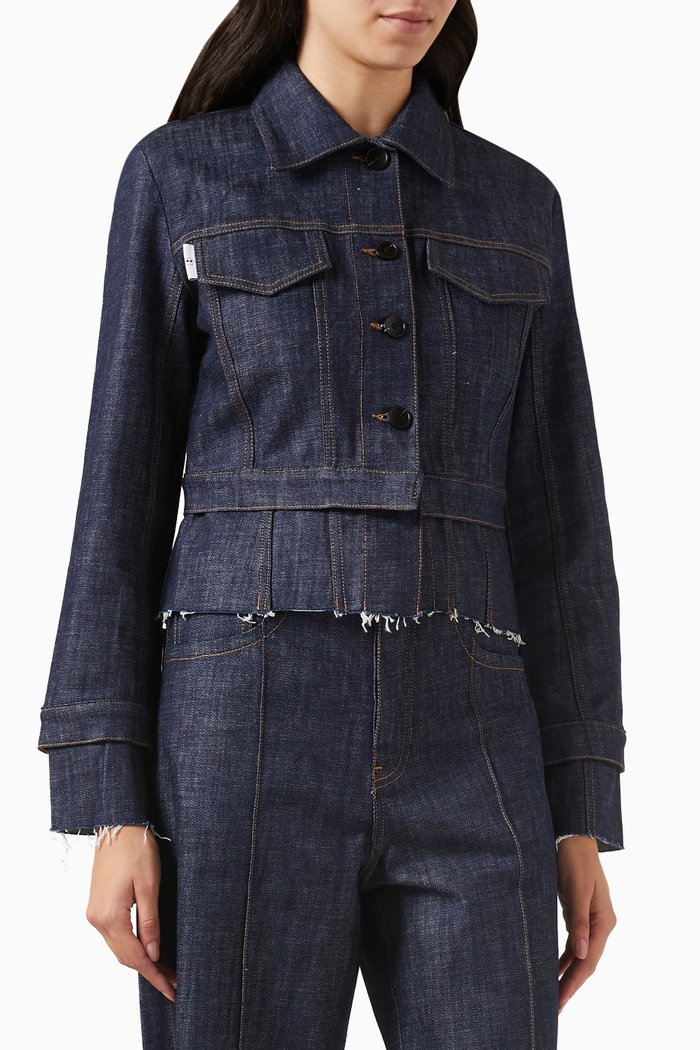 

Lulu Jacket in Organic Denim, Black