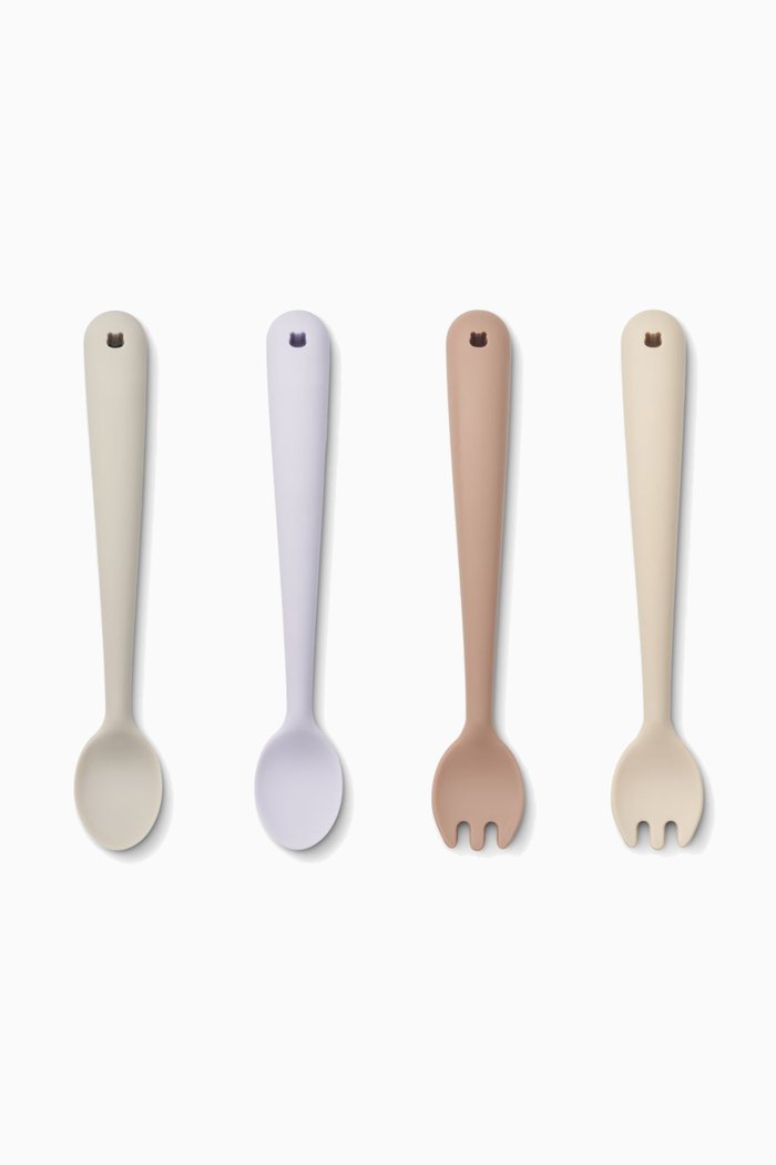 

Shea Feeding Cutlery in Silicone, Set of 4, Multicolour