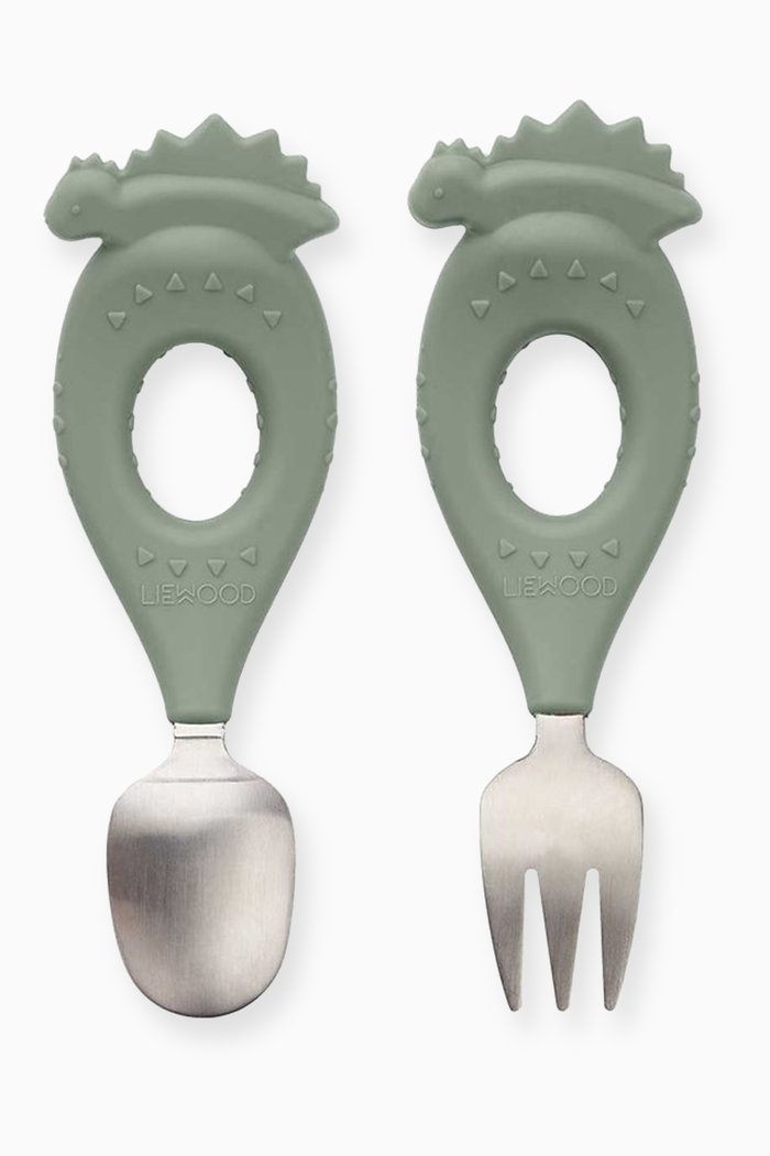 

Stanley Feeding Cutlery Set in Steel & Silicone, Multicolour