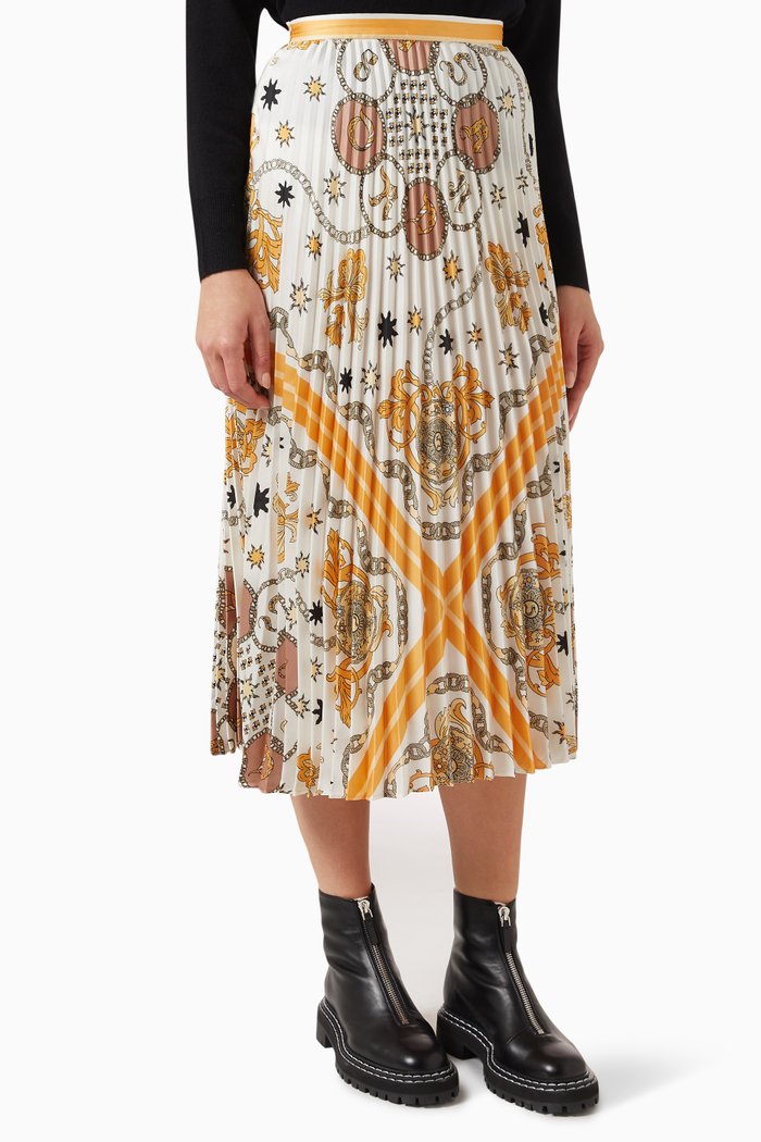 

Pollenca Midi Skirt in Satin, Neutral