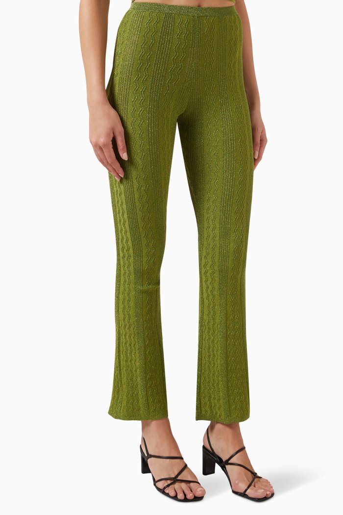 

Chalamet Pants in Cable Knit, Brown