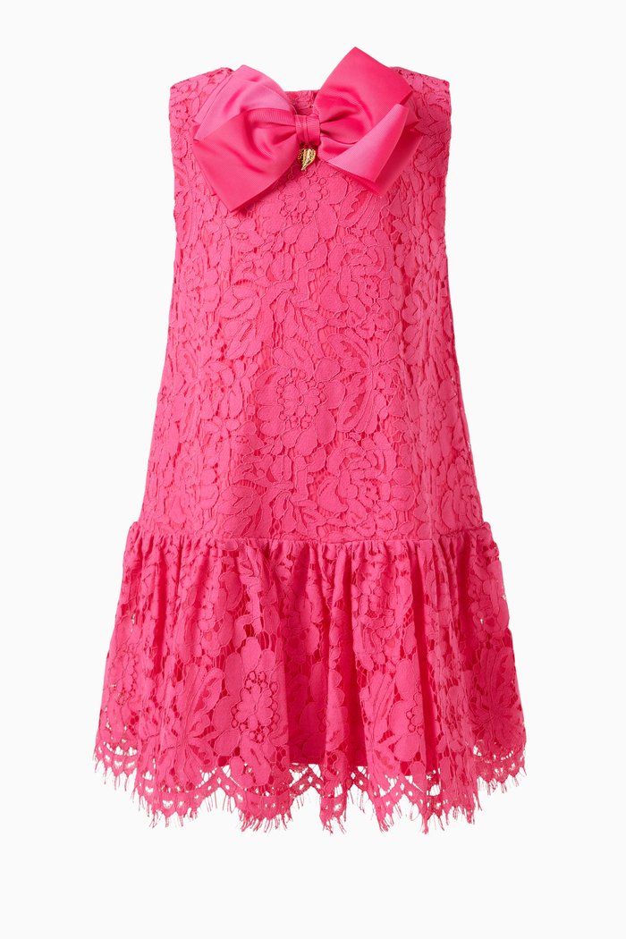 

Nel Floral-lace Dress in Cotton-blend, Pink