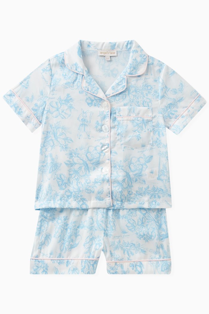 

Rihanna Rabbit Snowdrop Pyjamas Set in Polyester, Blue