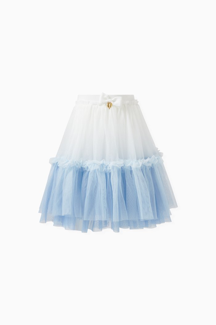

Shannon Ombre Tulle Skirt in Polyester, Blue