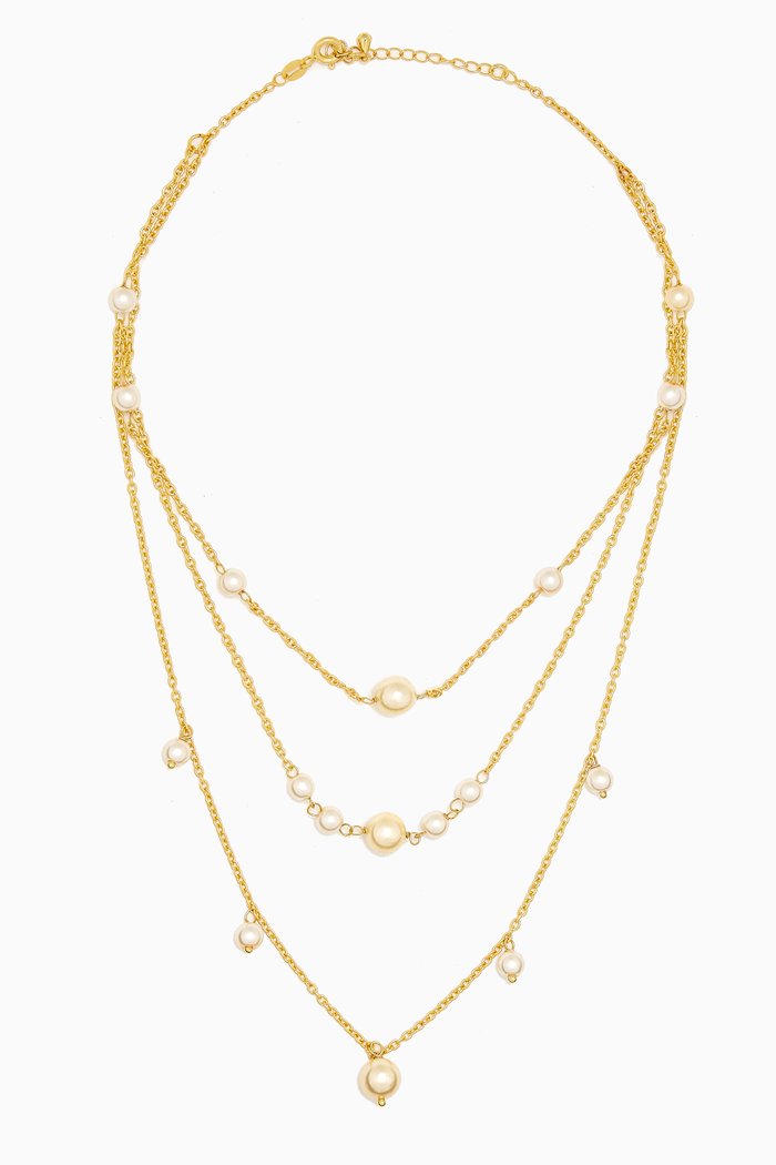 

Myra Pearl Necklace in Gold-plated Sterling Silver