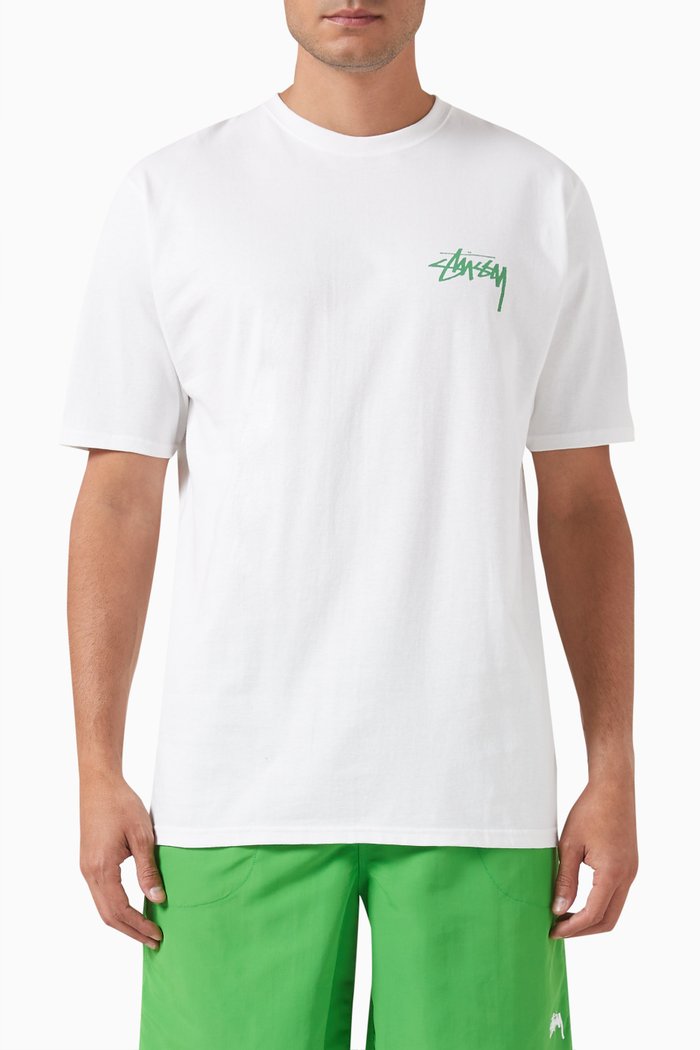 

Graphic Print T-shirt in Cotton, White