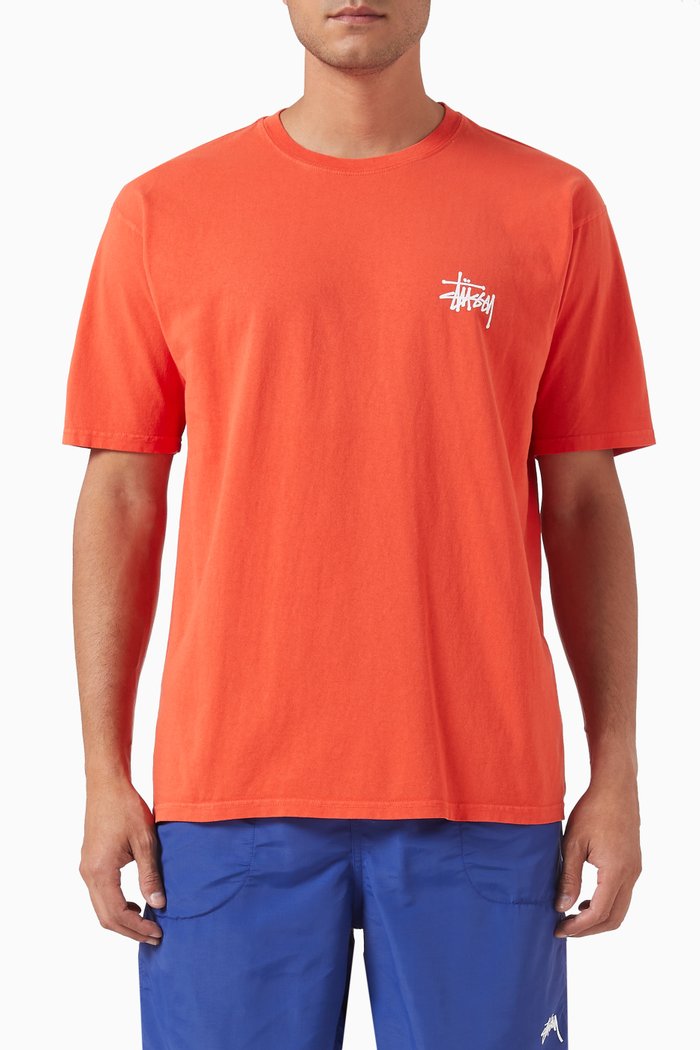 

Logo Print T-shirt in Cotton, Red
