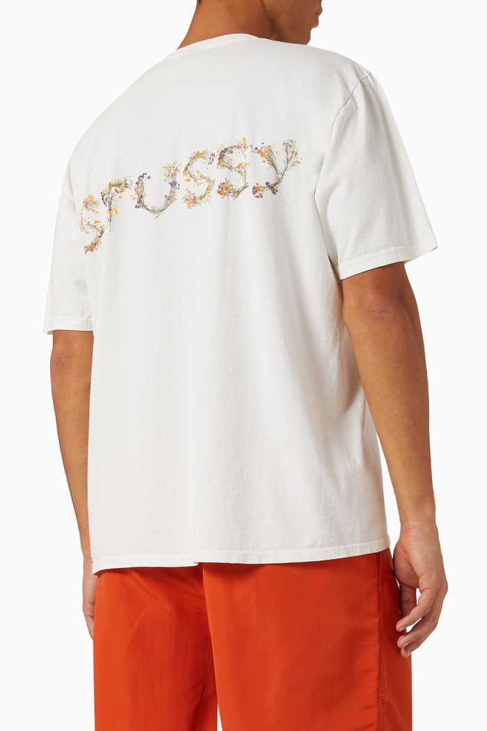 Logo Print T-shirt in Cotton, White