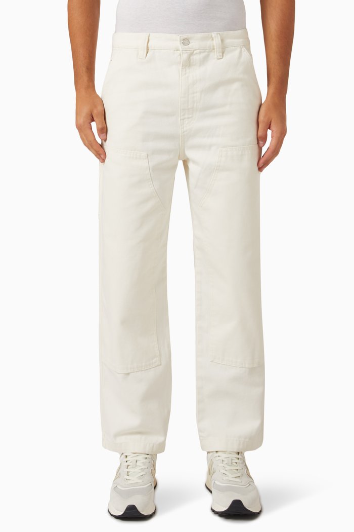 

Canvas Work Pants in Cotton, Neutral