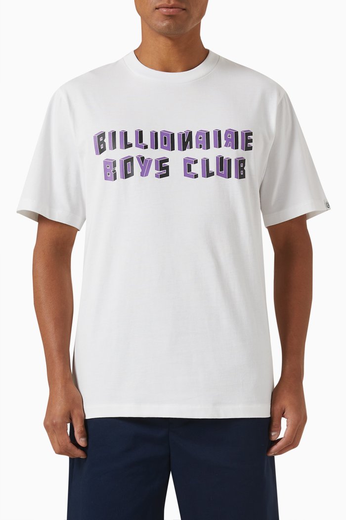 

Geometric Logo T-shirt in Cotton Jersey, White