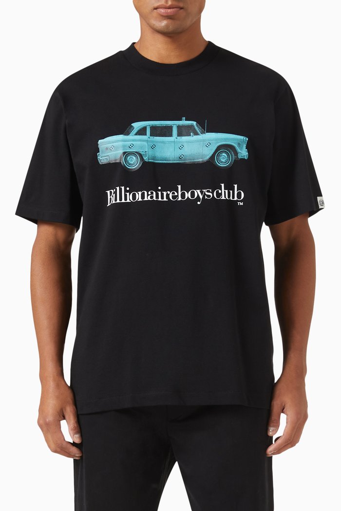 

Taxi Logo T-shirt in Cotton Jersey, Black