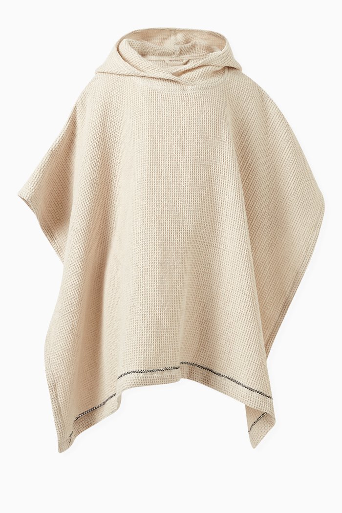 

Paco Stripes-print Poncho in Organic Cotton, Multicolour