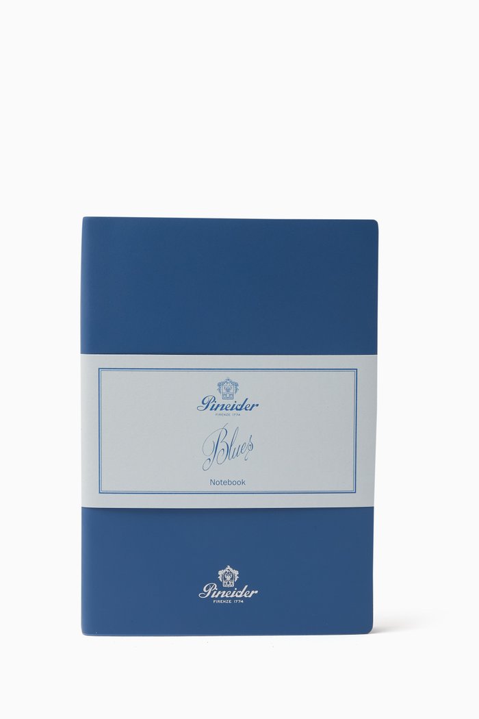 Blues Notes, 14.8 x 21 Diary, Blue
