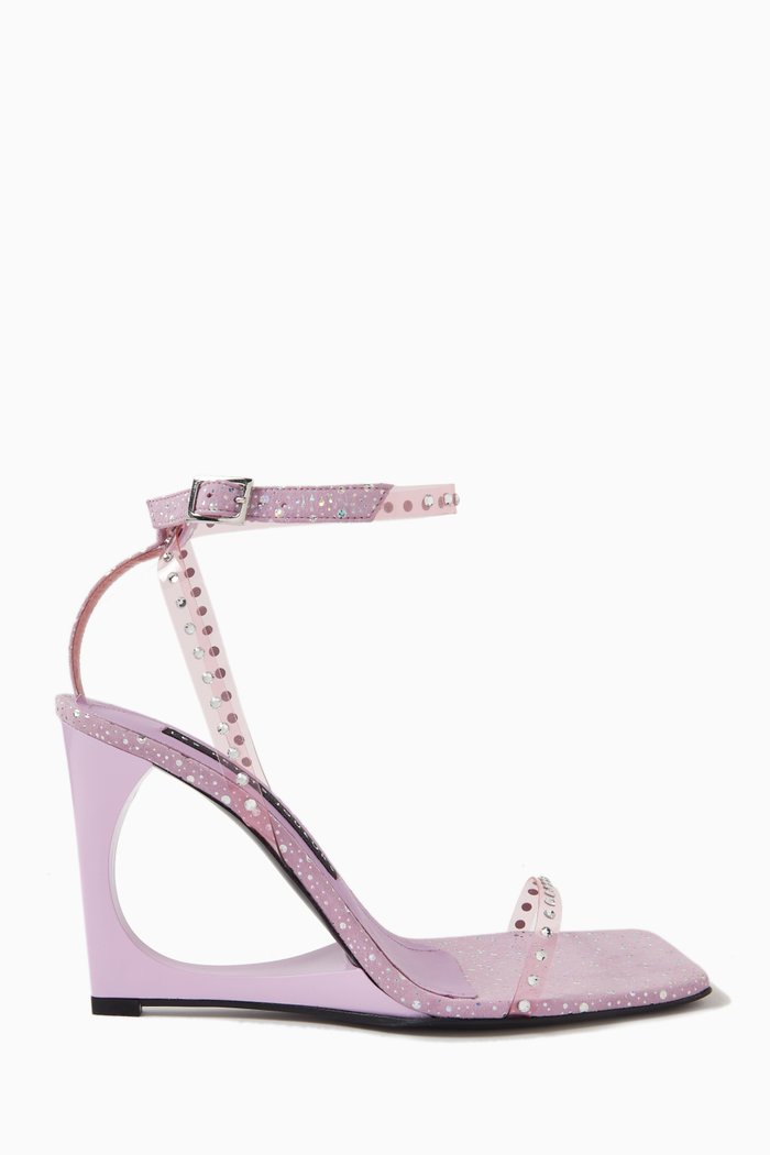 

Isla Sandals in Plexi, Purple