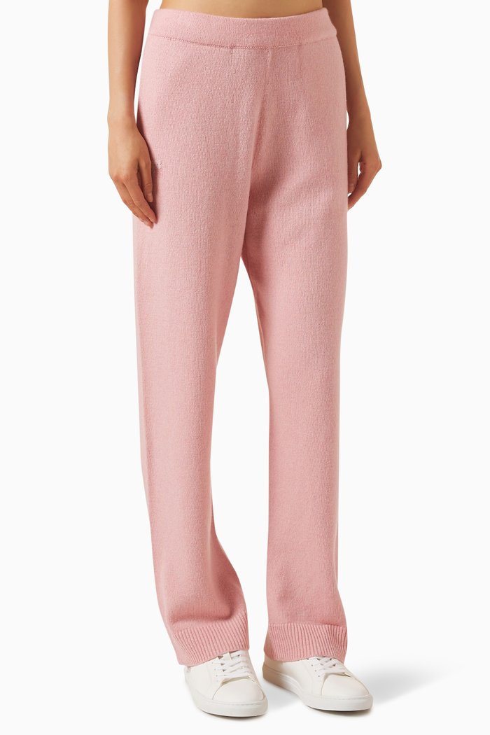 

Loose Track Pants in Recycled Cashmere, Pink