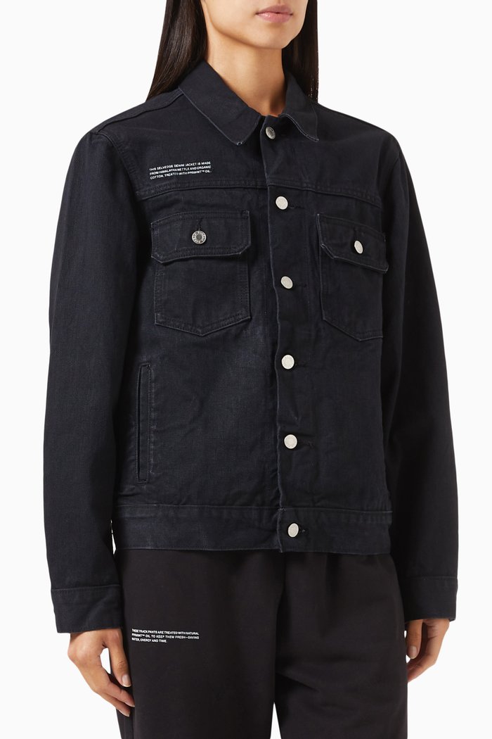 Nettle Denim Jacket, Black