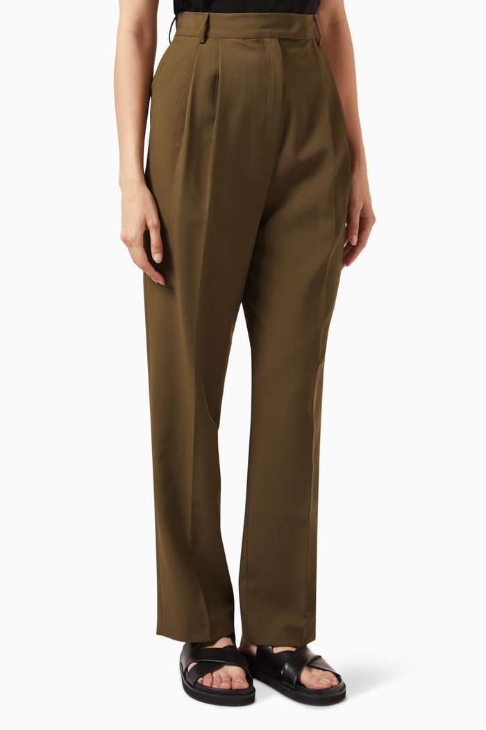 

Bea Suit Pants in Stretch Suiting, Brown