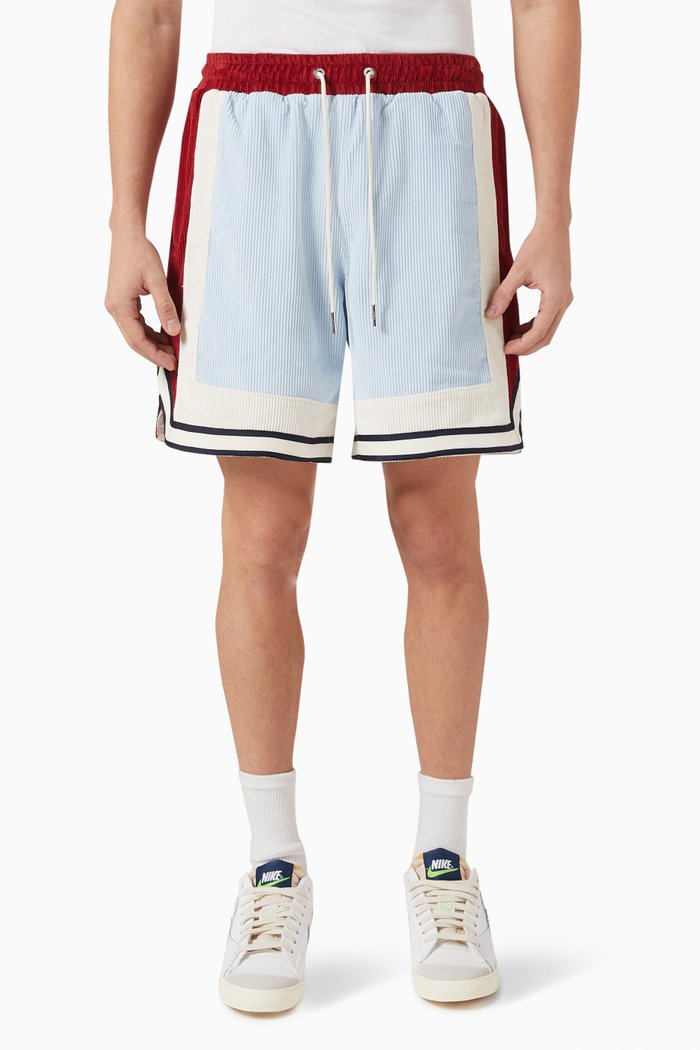 

Curtis Colour-block Shorts in Corduroy, Multicolour