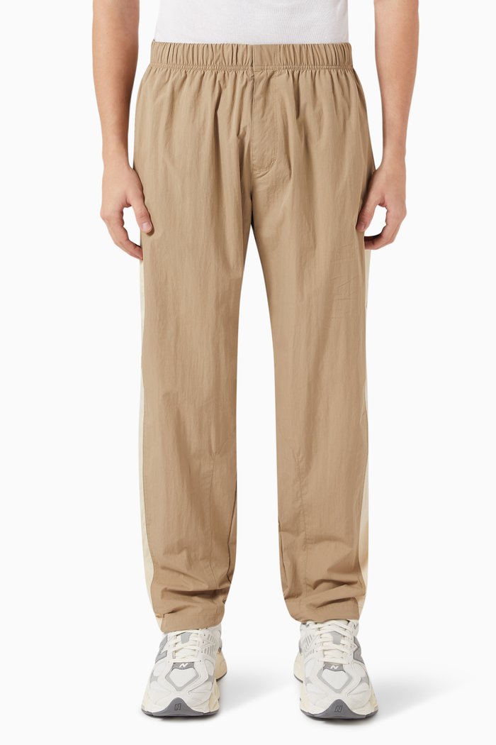 

Whitney Track Pants in Winkle Cotton-nylon Blend, Neutral