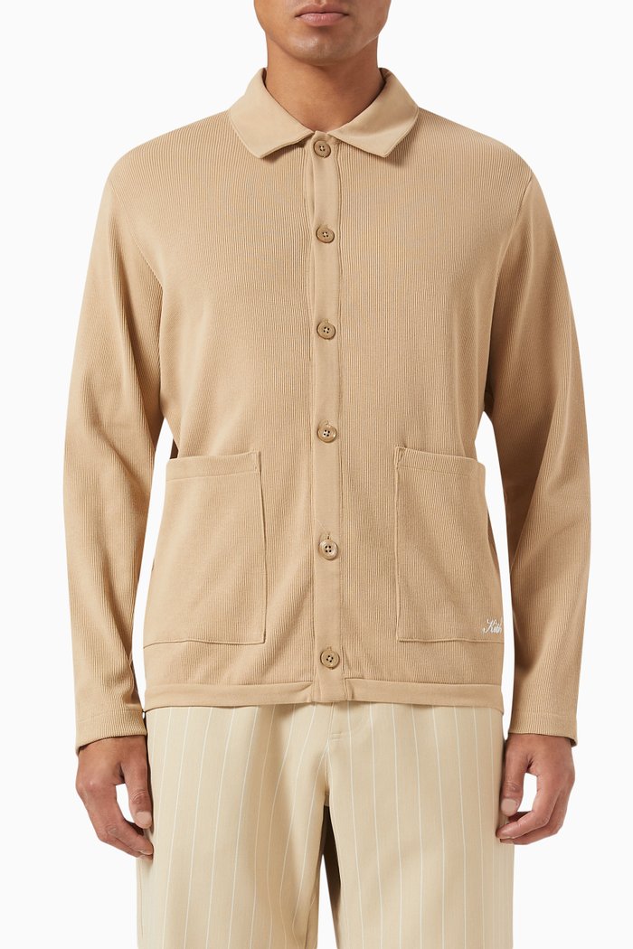 

Hastings Cardigan in Cotton-knit, Brown