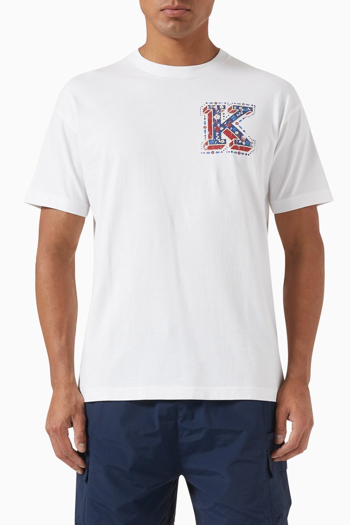 

Kith Needlepoint Vintage T-shirt in Cotton-jersey, White