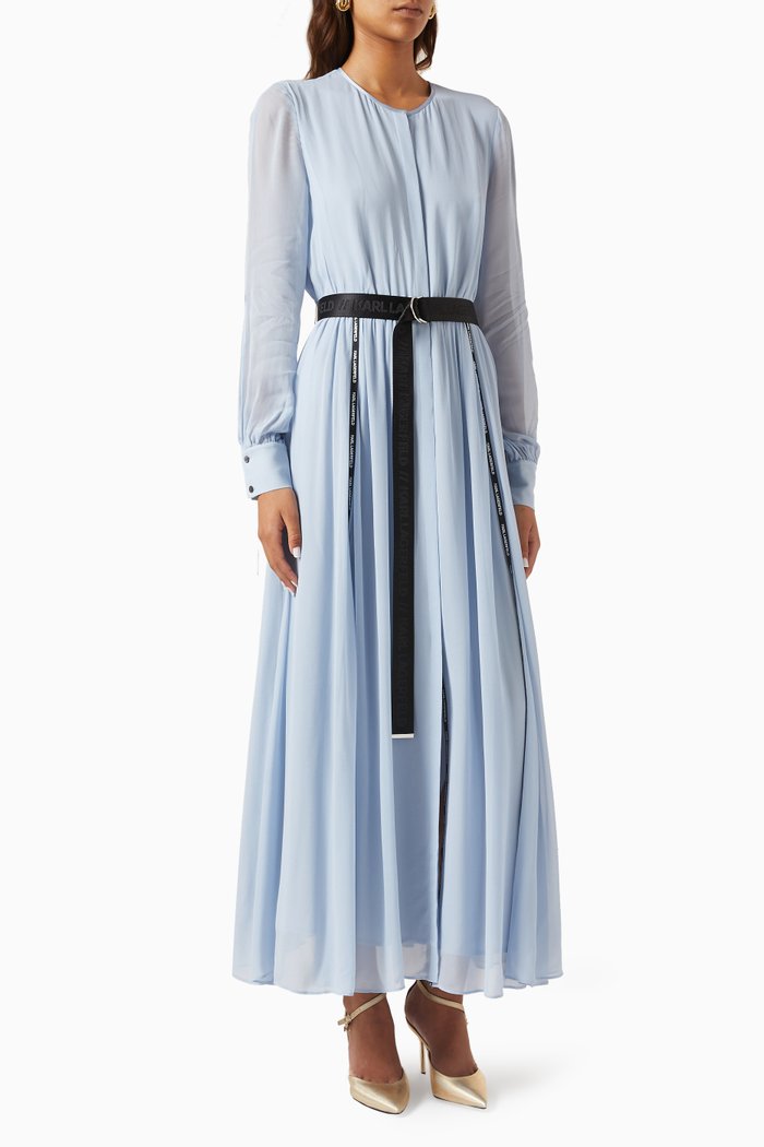 

Belted Maxi Dress, Blue