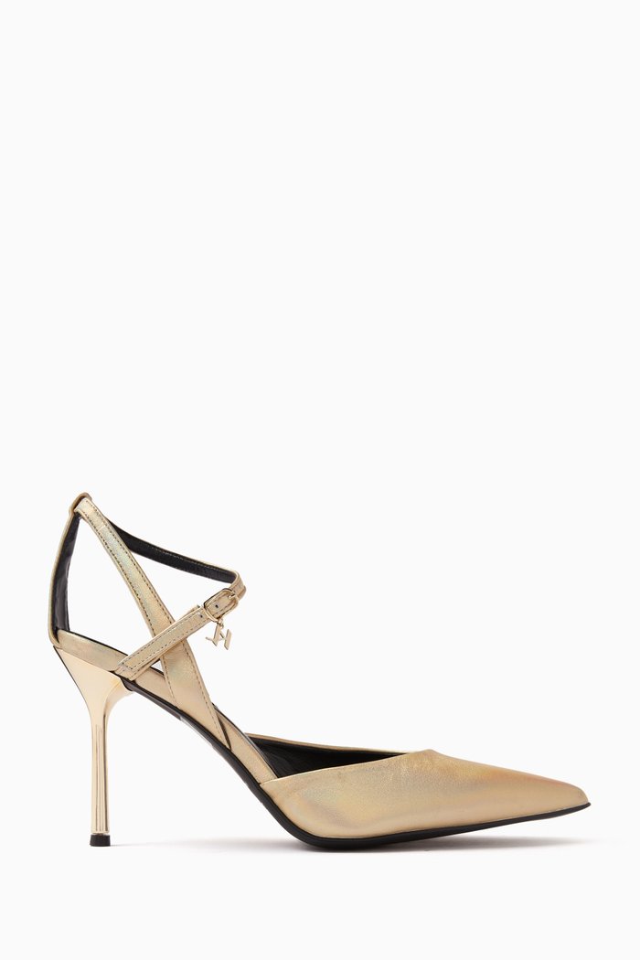 

Gala Pumps in Shimmer Leather, Gold
