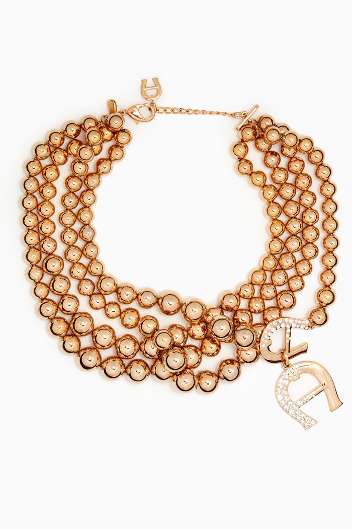 

Bedazzled Crystal Necklace, Gold