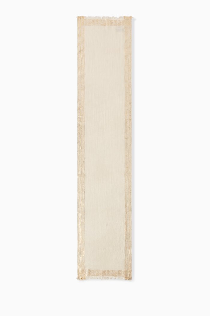 

Monogram Stole in Silk, Gold