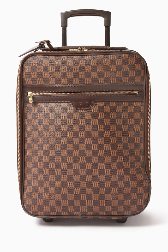 Pegase 45 Luggage in Damier Ebene Canvas, Brown