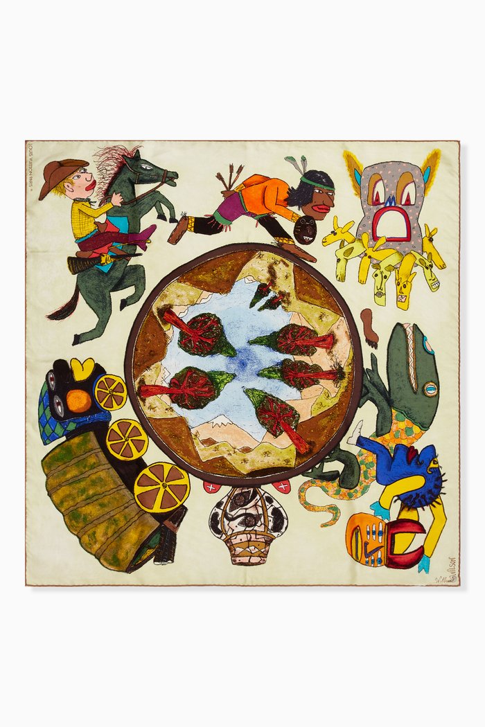 

William Wilson Scarf in Silk, Multicolour