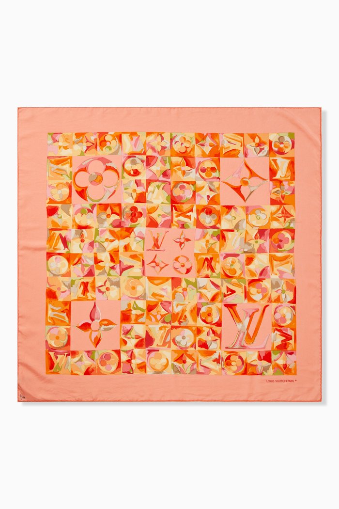 

Monogram Square Scarf in Silk, Multicolour