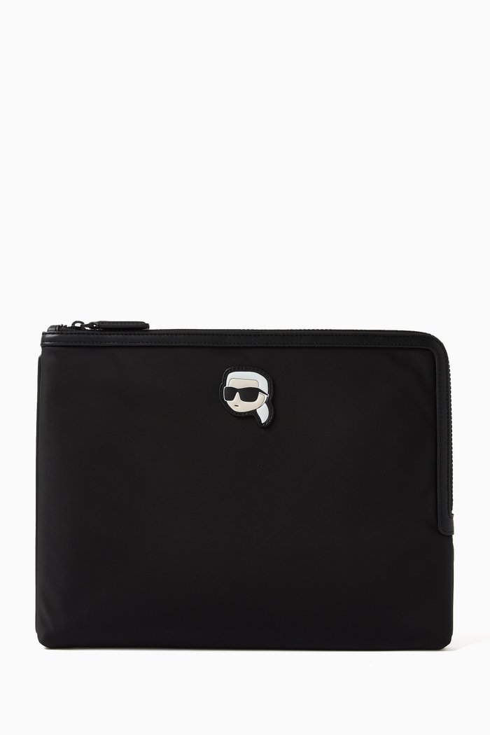 

K/Ikonik 20 Zip Wallet in Nylon, Black