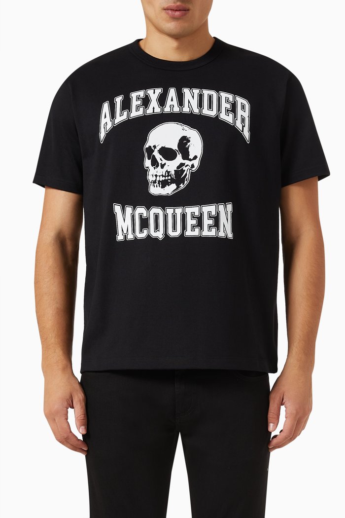 

Varsity T-shirt in Organic Cotton-jersey, White