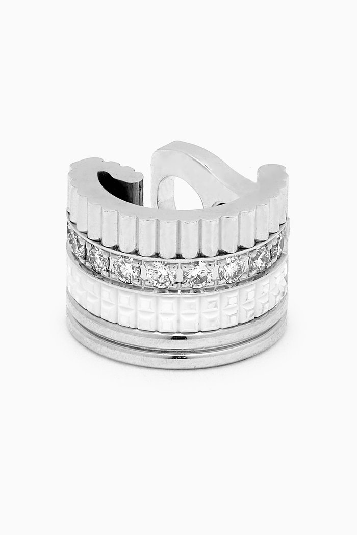 

Quatre White Edition Diamond Clip Earring 18kt White Gold, Silver