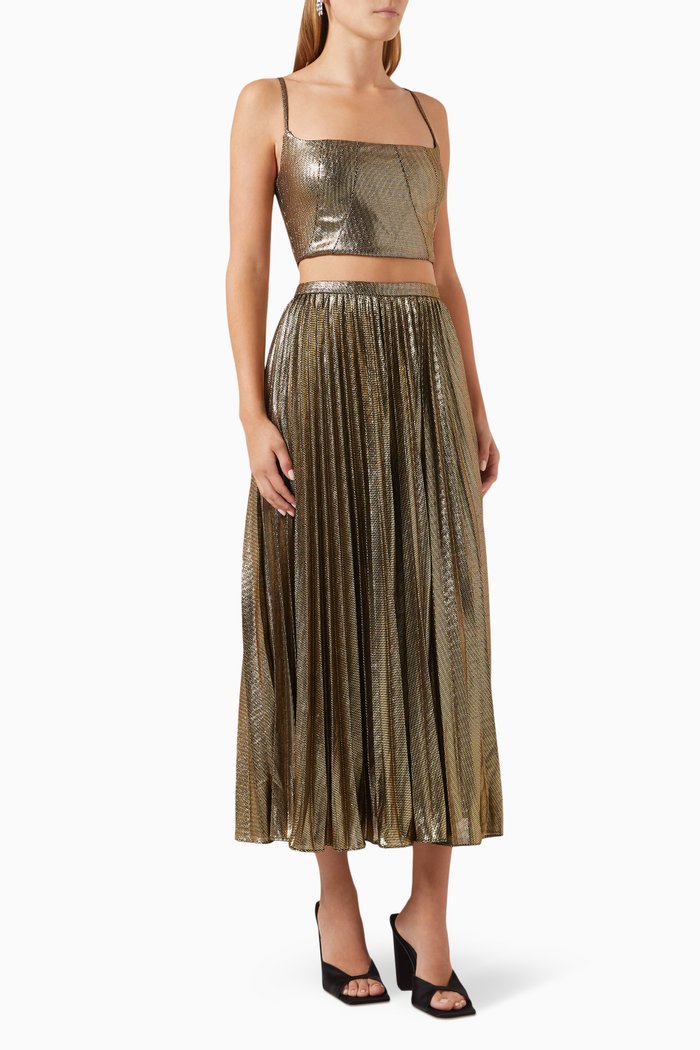 

Jessie Two-piece Set in Metallic-fabric