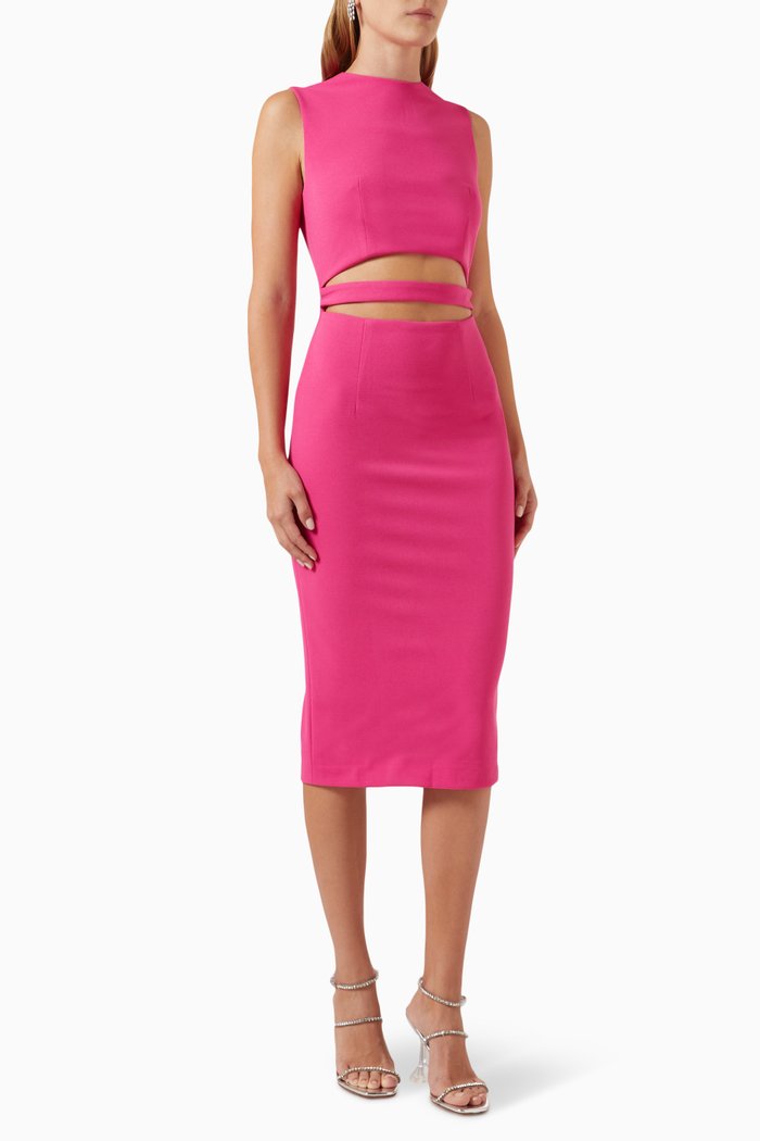 

Juliette Cut-out Midi Dress, Pink