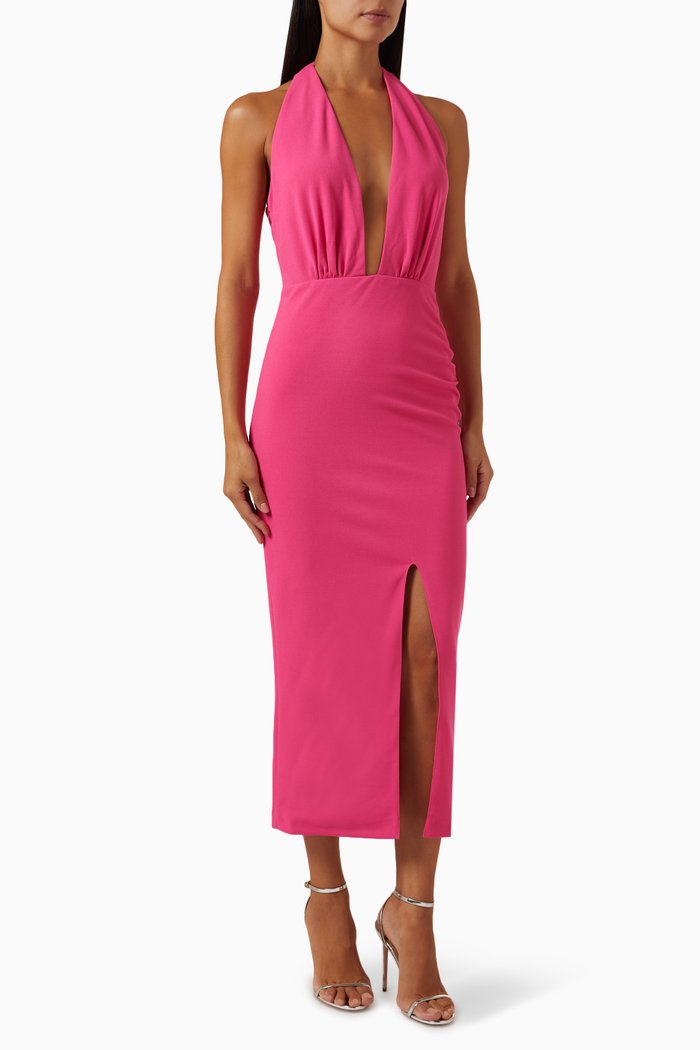 

Keira Chain Midi Dress, Pink